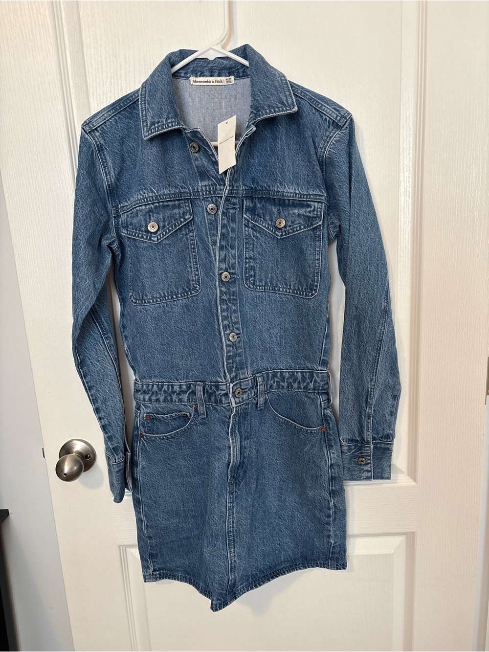 Abercrombie & Fitch Blue Denim Dress